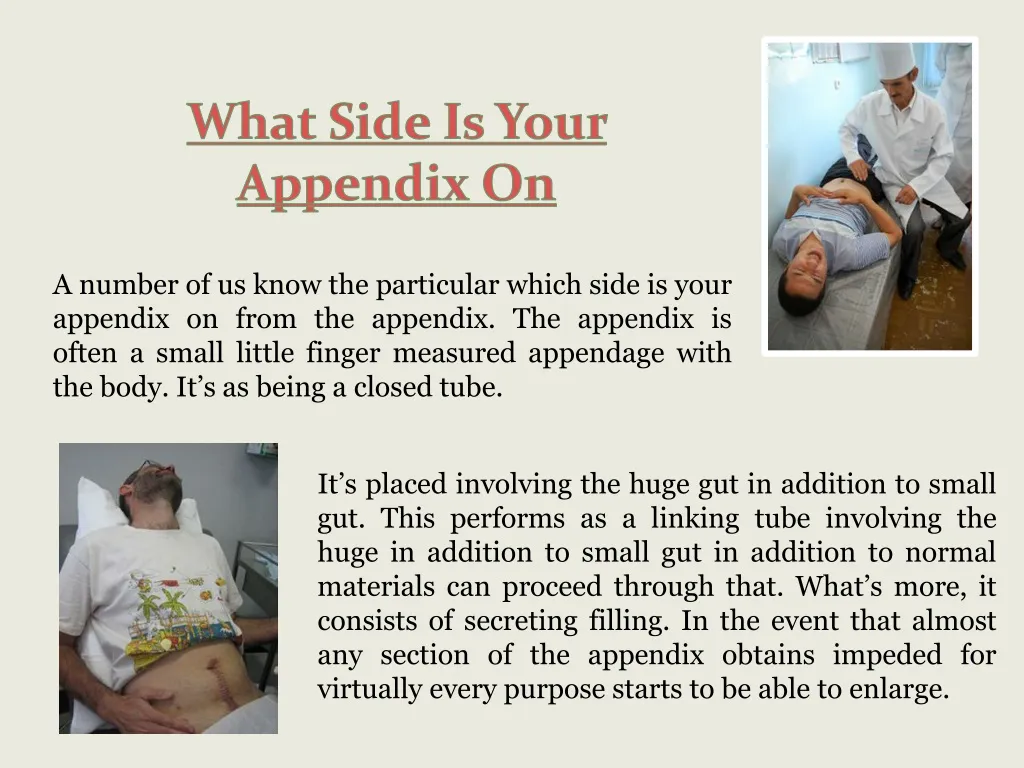 what side is your appendix on