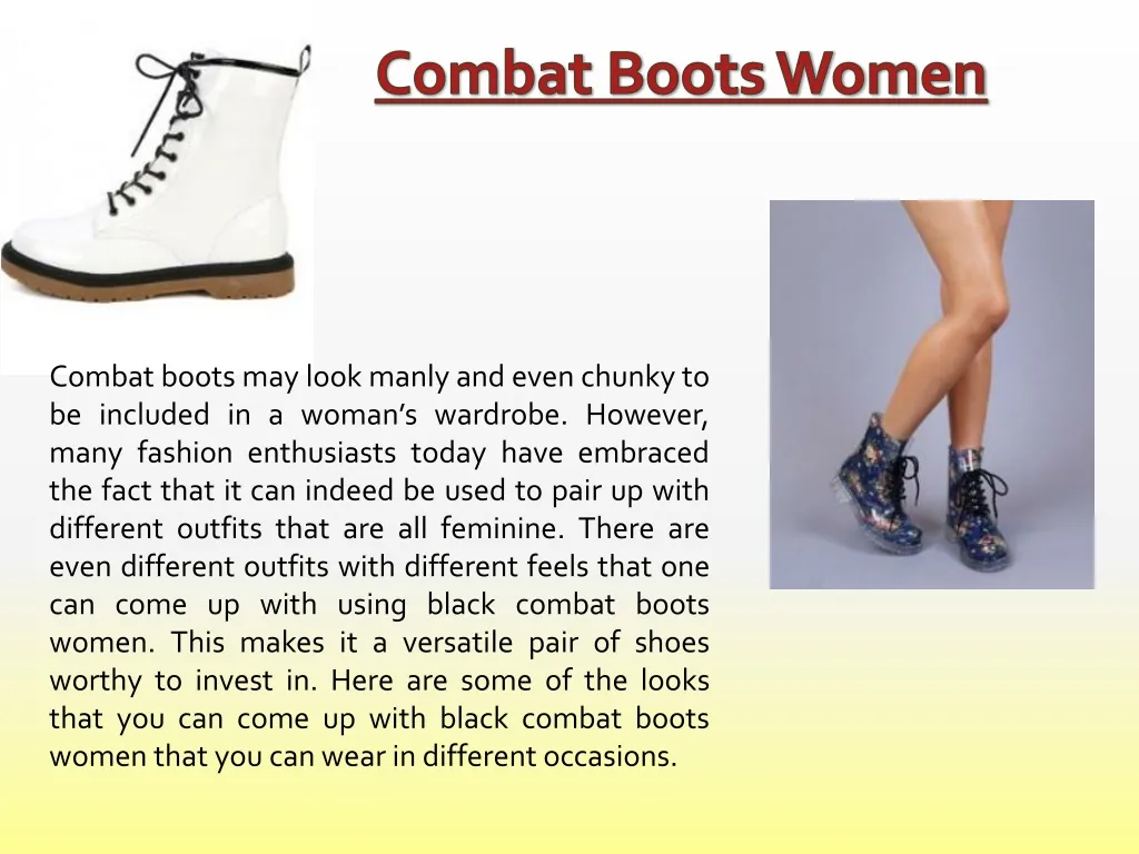 combat boots women
