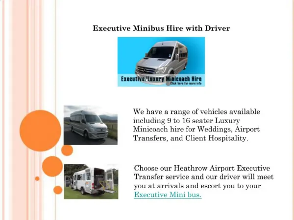 Executive Minibus Hire services at minibushireluton.com
