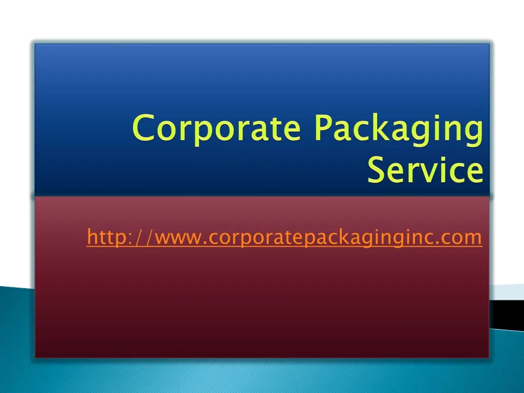 corporate packaging service