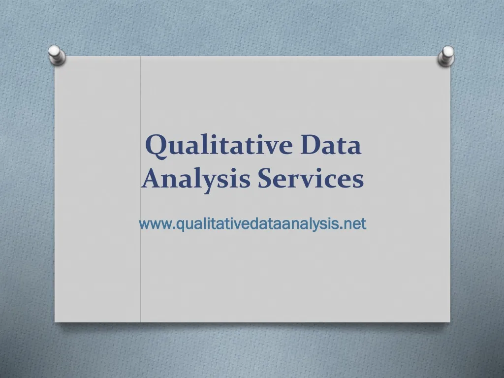 qualitative data analysis services