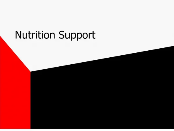 nutrition support