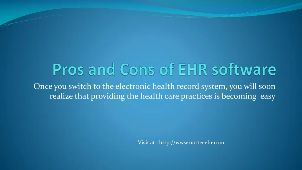pros and cons of ehr software