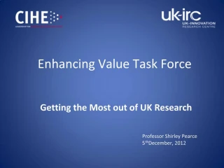 Enhancing Value Task Force - slide 1