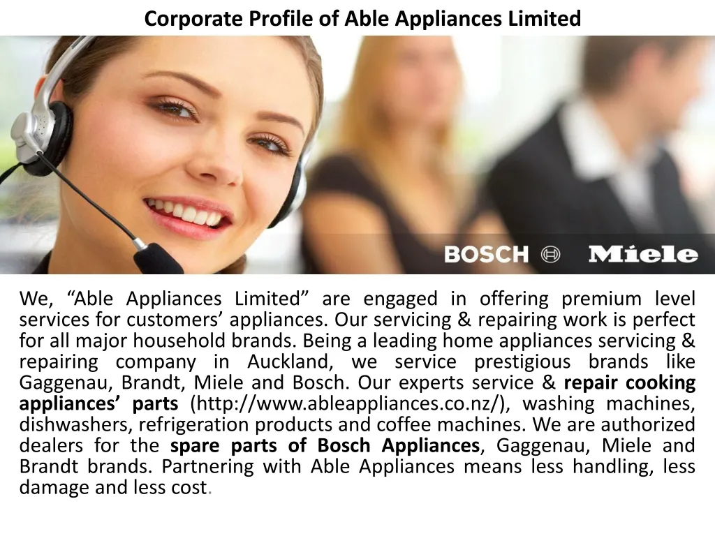 corporate profile of able appliances limited