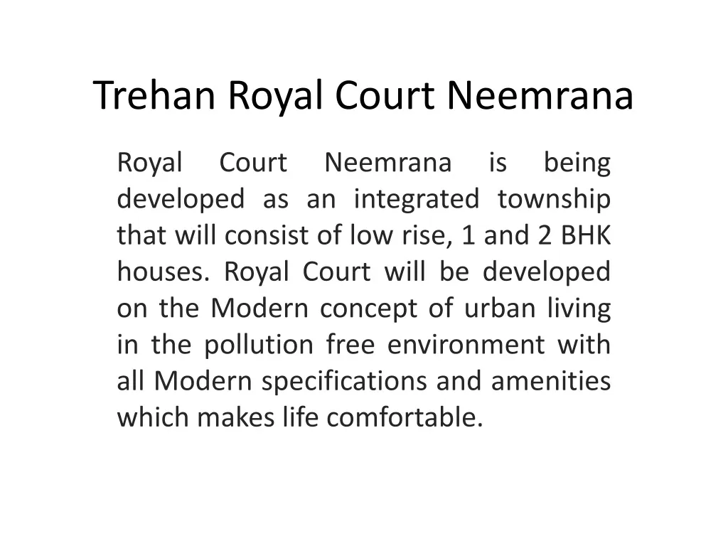 trehan royal court neemrana
