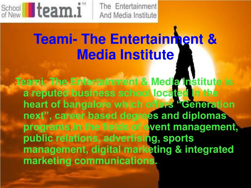 teami the entertainment media institute