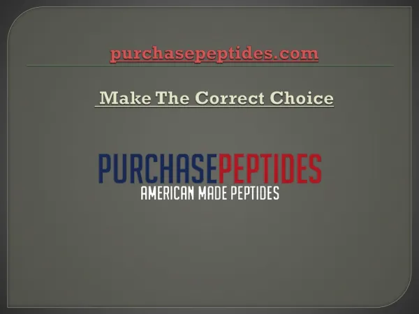 Buy Peptides Online