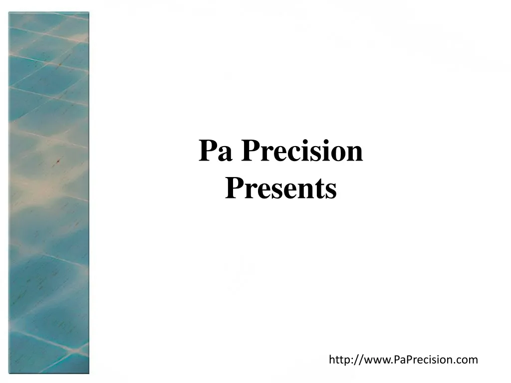 pa precision presents