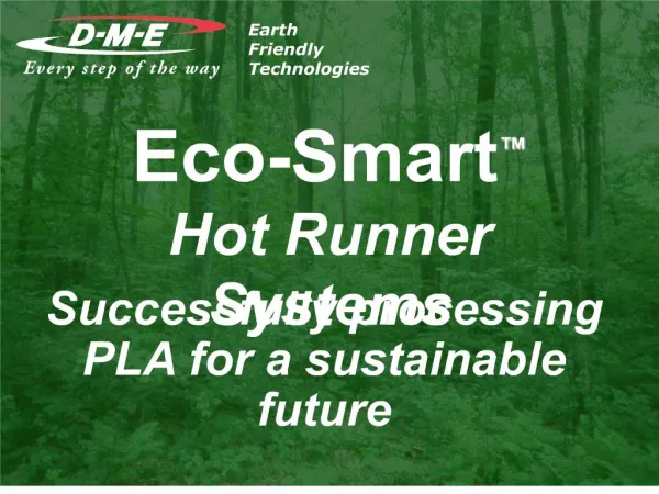 eco-smart hot runner systems