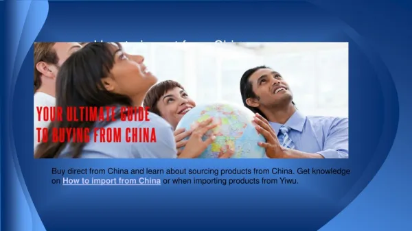 China product sourcing