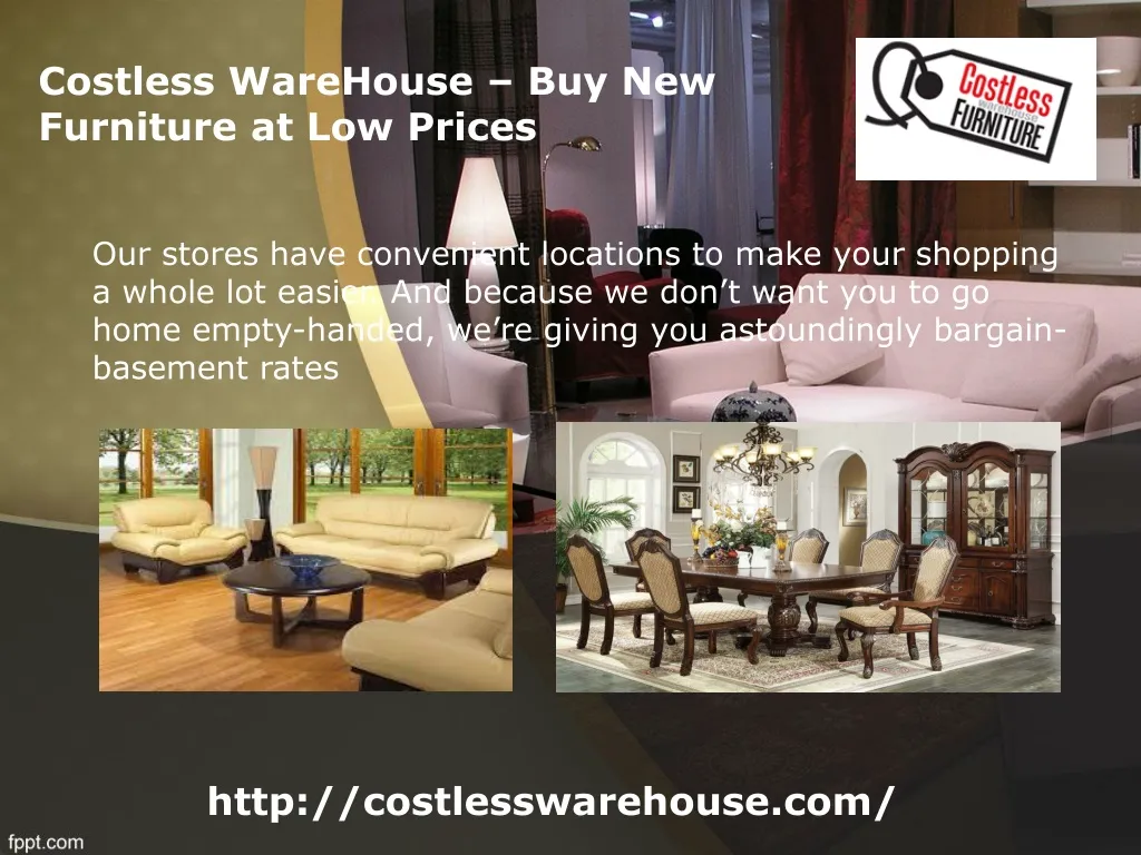 costless warehouse buy new furniture at low prices