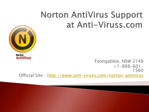 Norton AntiVirus Support at Anti-Viruss.com
