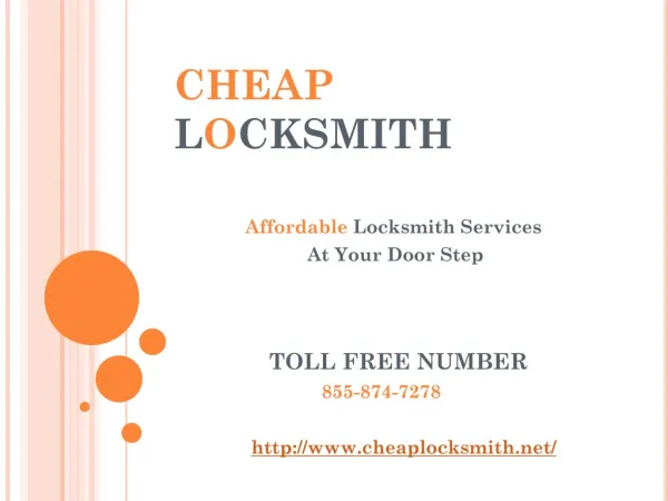 Cheap Locksmith Services