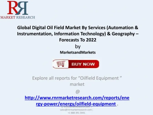 Analysis for Digital Oil Field Market 2022