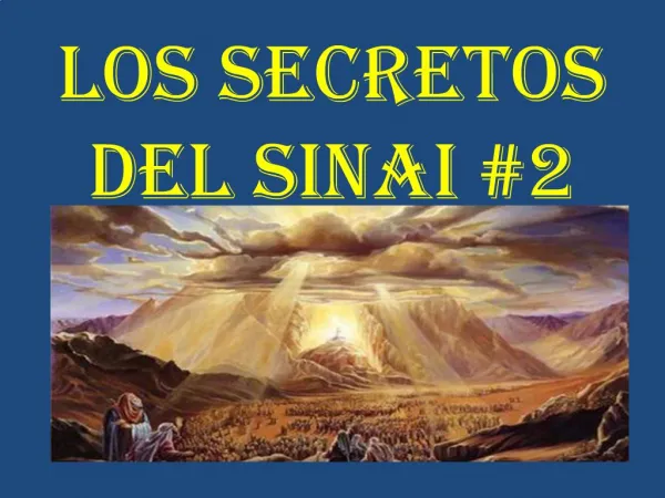 LOS SECRETOS DEL SINAI 2