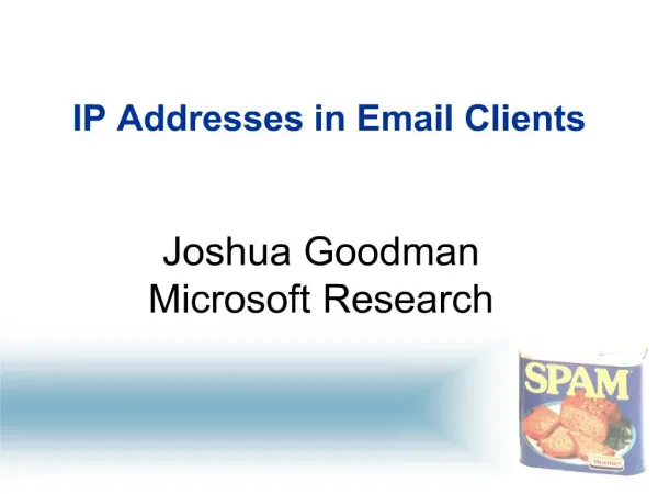 ip addresses in email clients