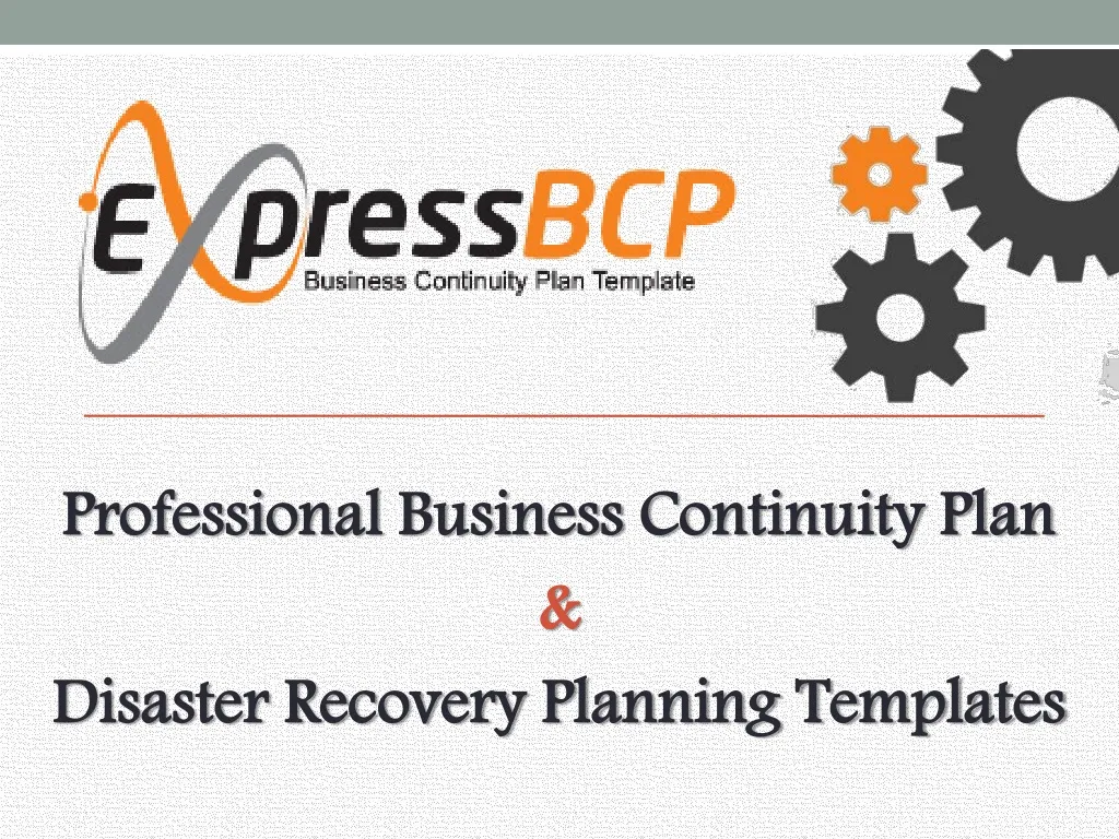 professional business continuity plan disaster recovery planning templates