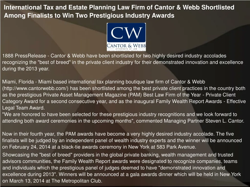international tax and estate planning law firm