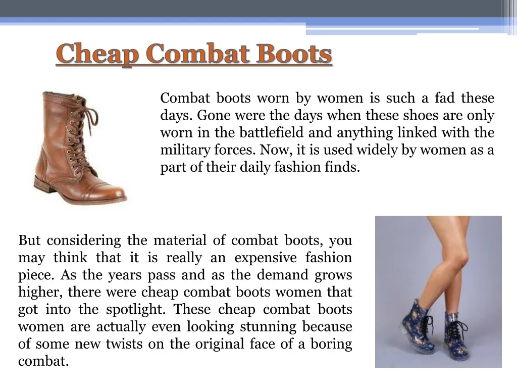 cheap combat boots