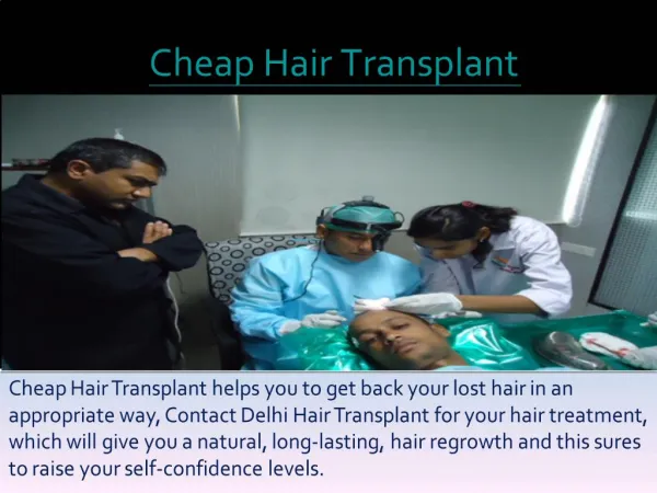 Cheap Hair Transplant