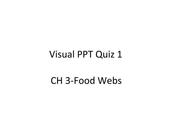 Visual PPT Quiz 1