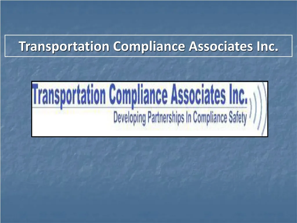 transportation compliance associates inc