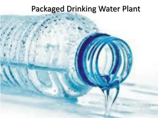 Packaged Drinking Water Plant