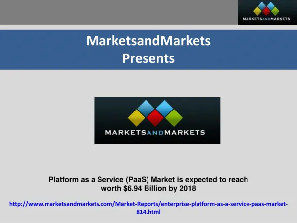 Platform as a Service (PaaS) Market is expected to reach w