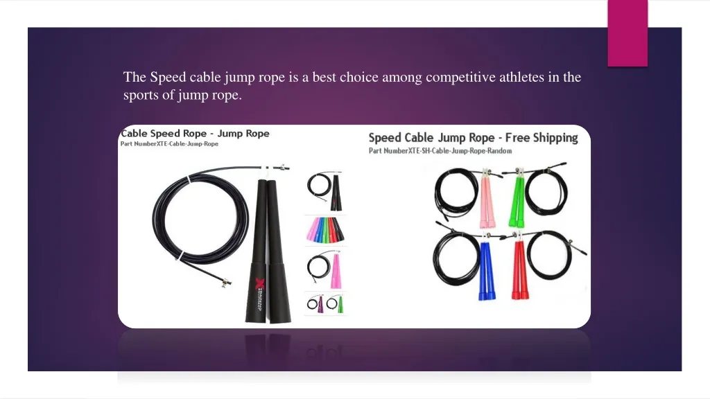 the speed cable jump rope is a best choice among