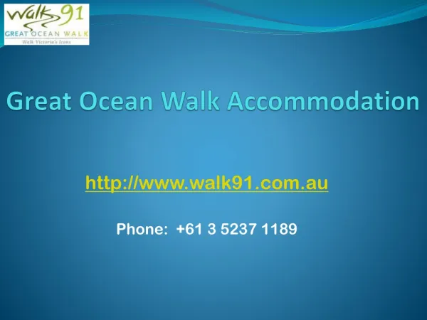 Great Ocean Guided Walks