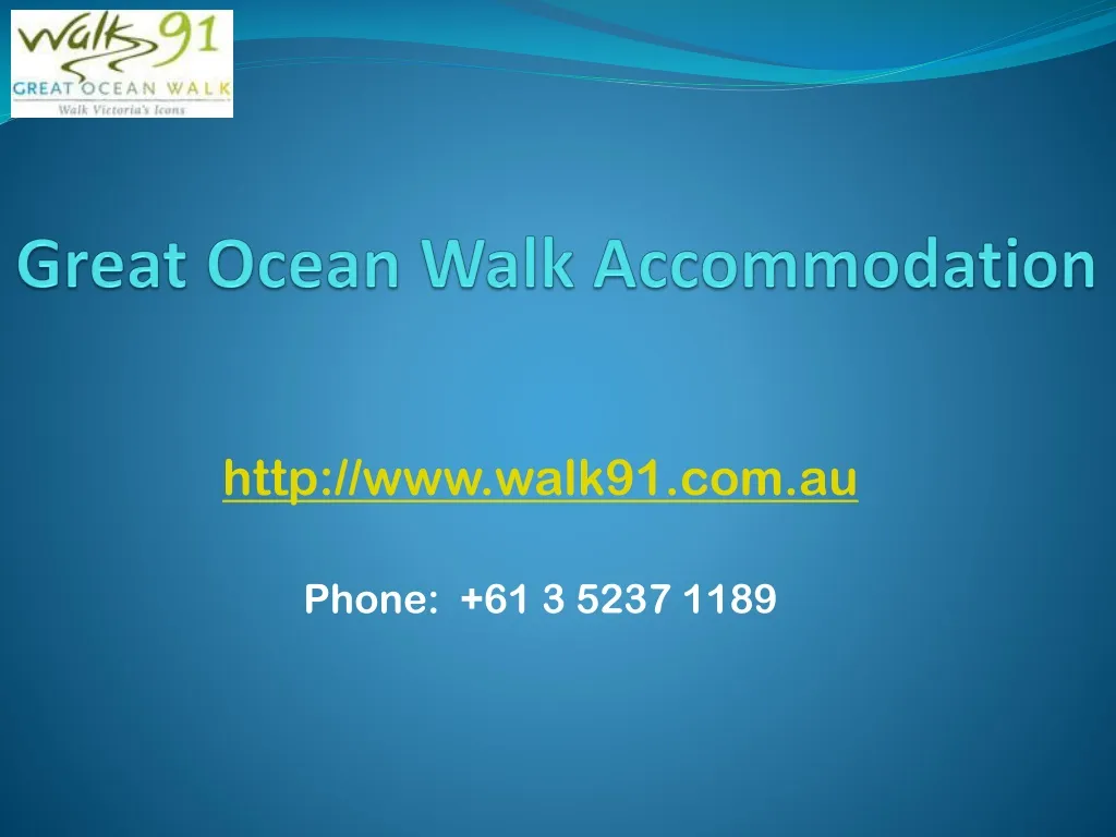 great ocean walk accommodation