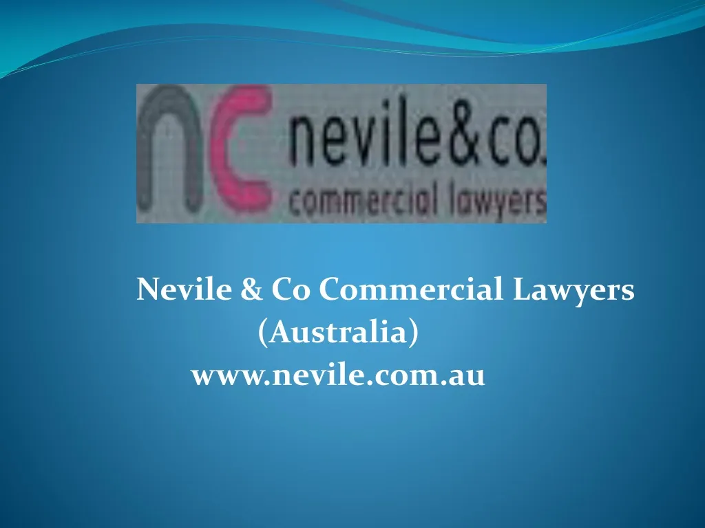 nevile co commercial lawyers australia www nevile com au