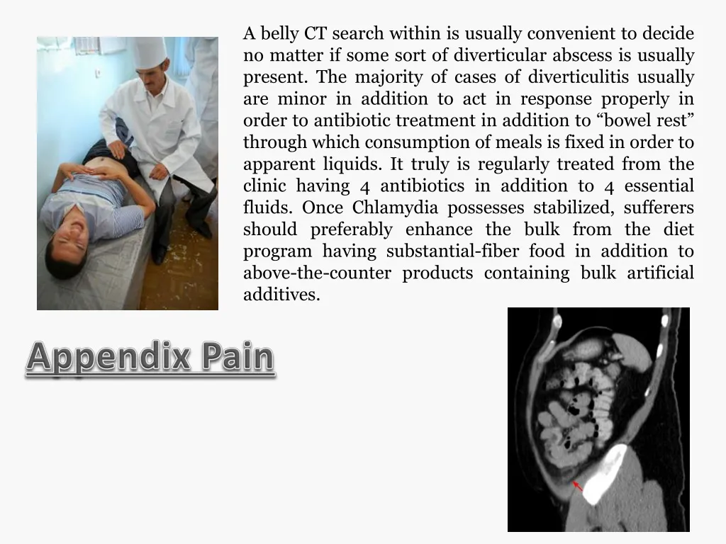 a belly ct search within is usually convenient