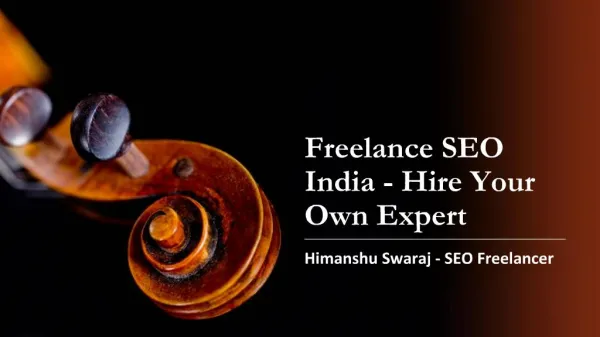 Freelance SEO India - Hire Your Own Expert