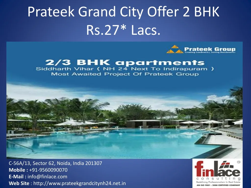 prateek grand city offer 2 bhk rs 27 lacs