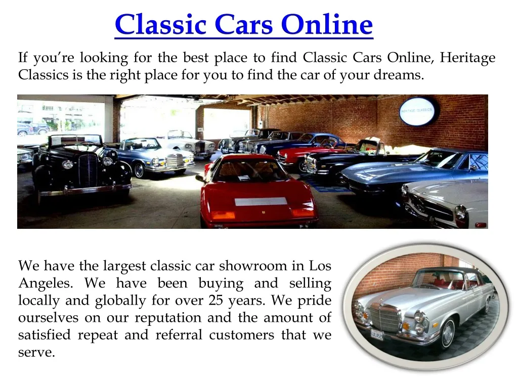 classic cars online