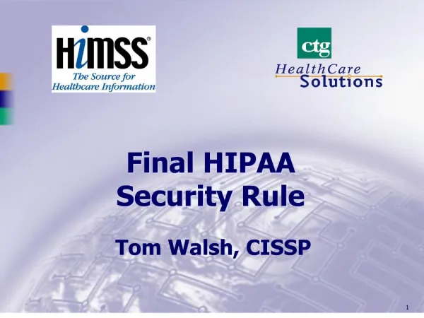 final hipaa security rule