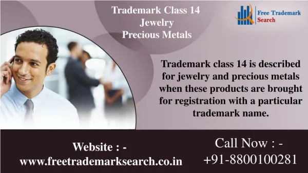 Trademark Class 14 | Jewelry | Precious Metals