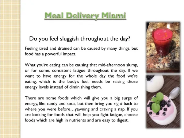 Healthy Meal Delivery Miami
