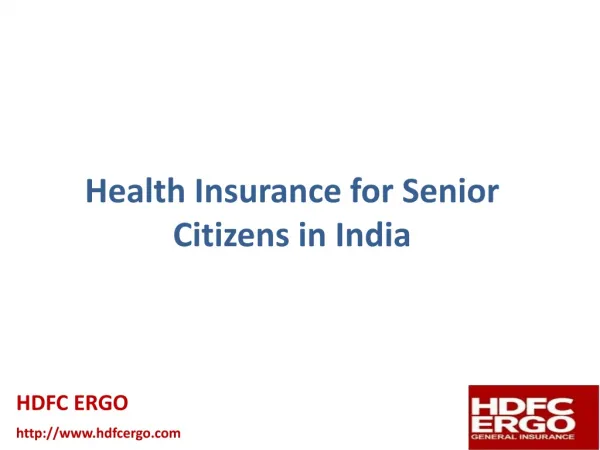 Health Insurance for Senior Citizens in India