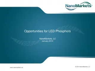 Firms To watch In LED Phosphor Markets - slide 1