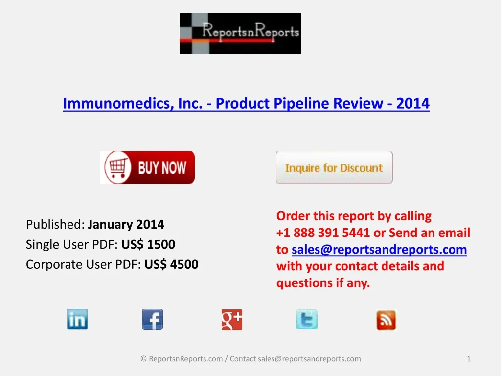 immunomedics inc product pipeline review 2014
