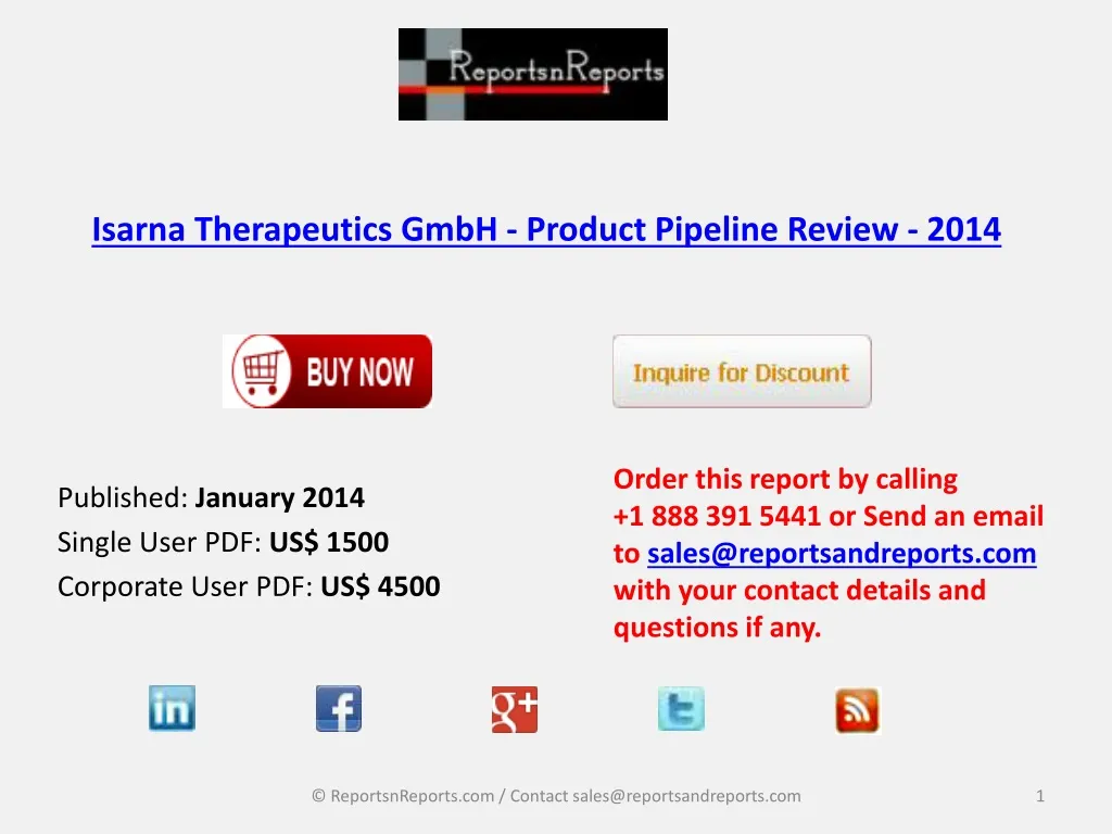 isarna therapeutics gmbh product pipeline review 2014