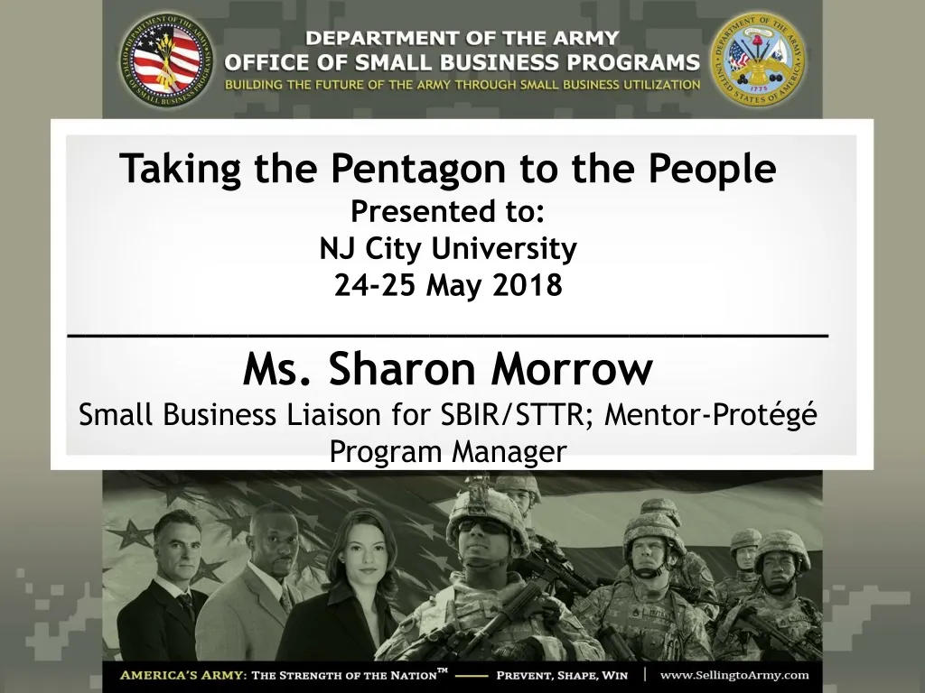 taking the pentagon to the people presented