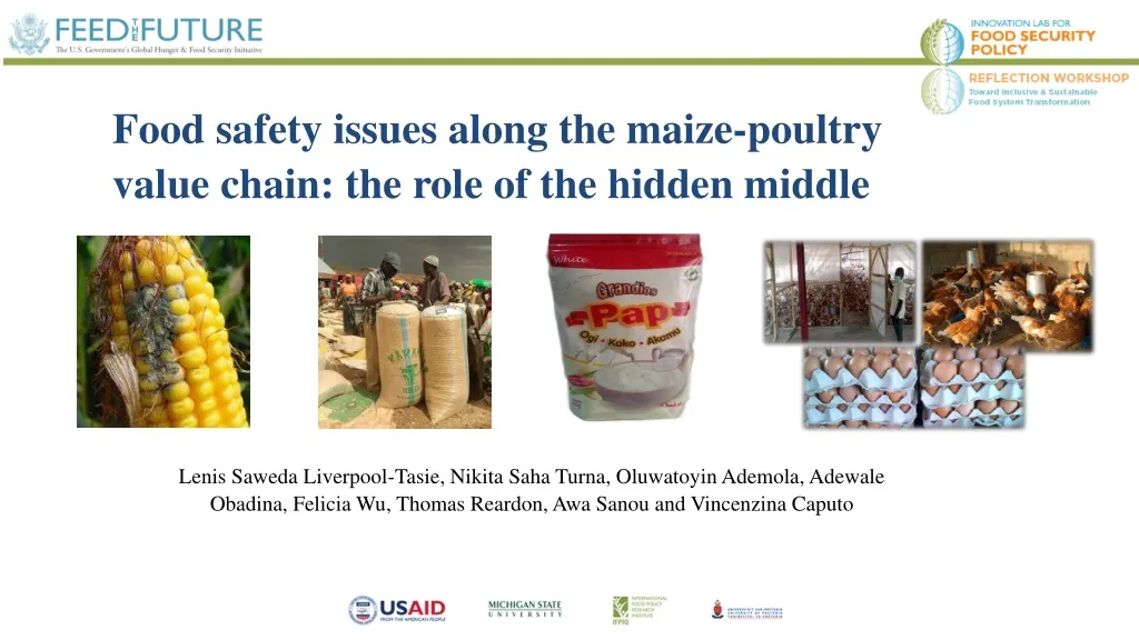 food safety issues along the maize poultry value