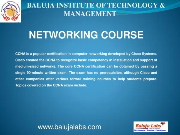 NETWORKING COURSE