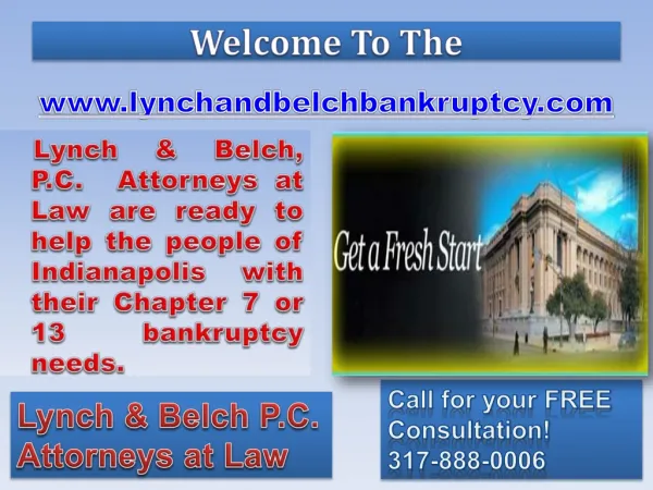 Bankruptcy Attorney Indianapolis- Foreclosure Attorney- Chapter 7 Attorney