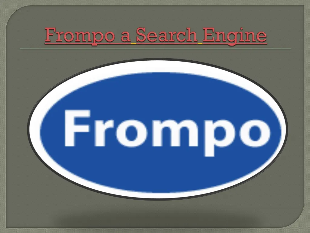 frompo a search engine