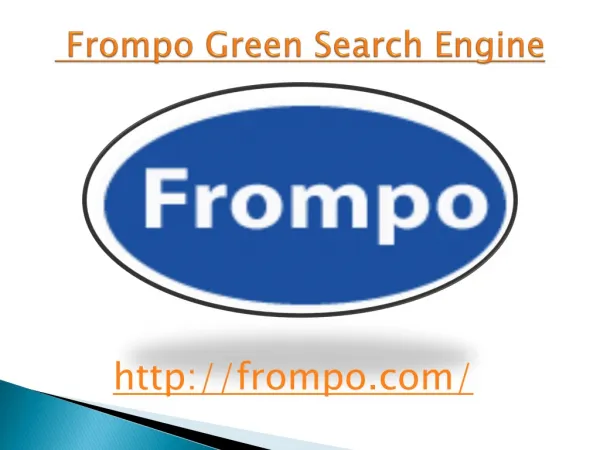 Frompo Green Search Engine